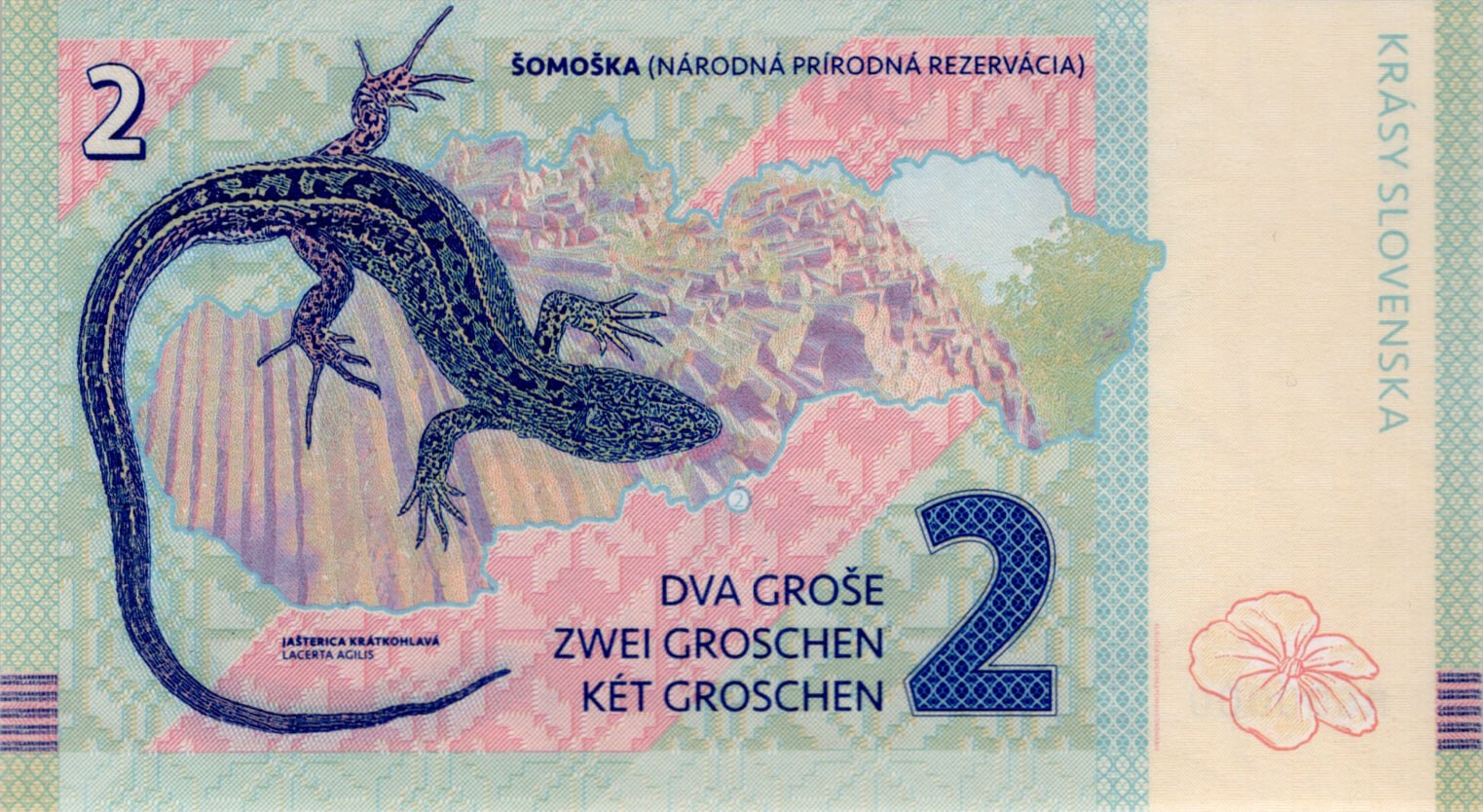 2 Groše SK hrady - zadní strana