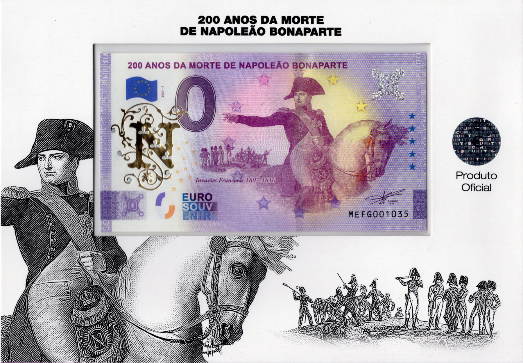 0 € Napoleon Bonaparte (folder) - přední strana