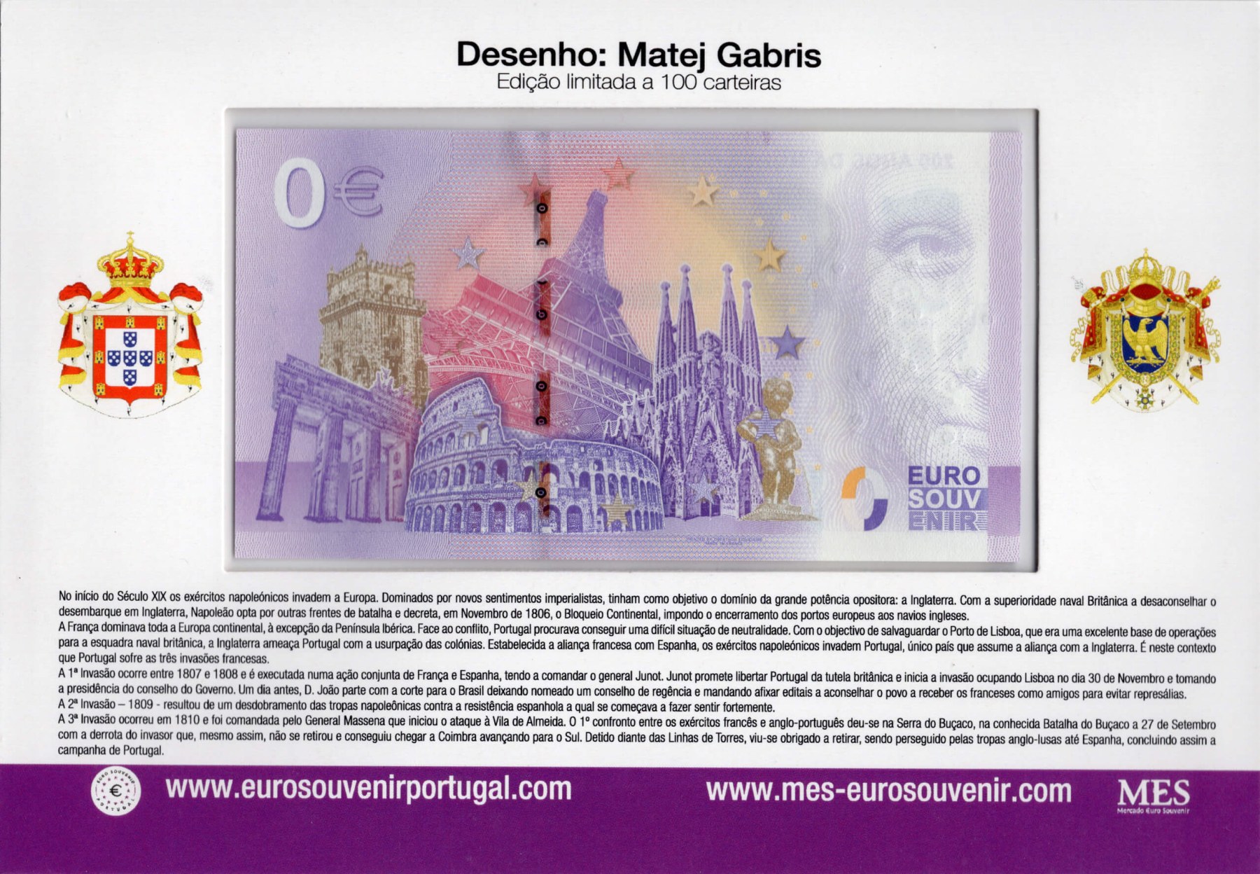 0 € Napoleon Bonaparte (folder) - zadní strana