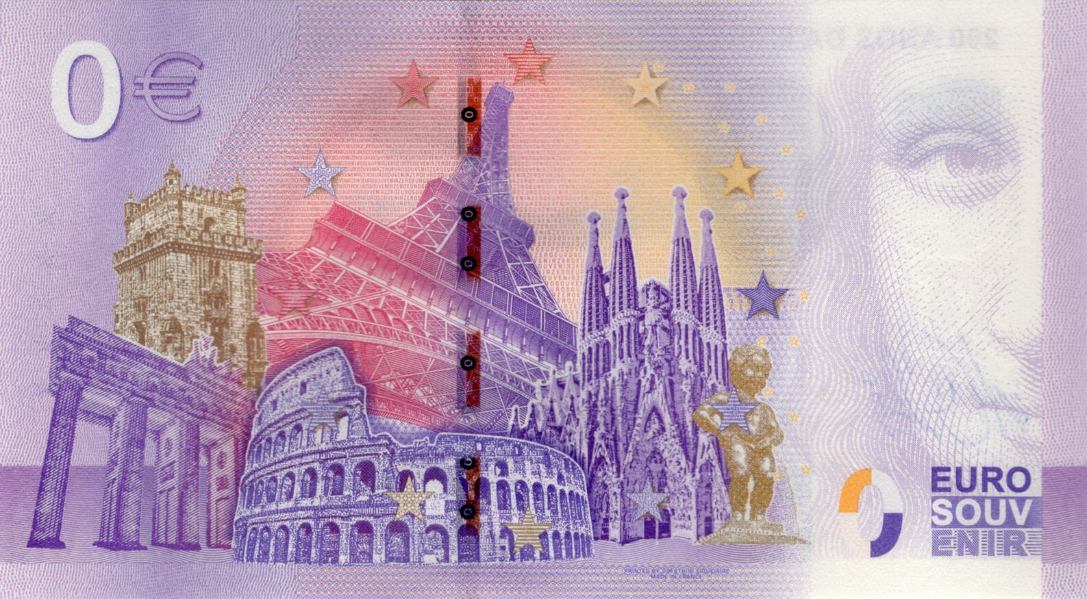 0 € Napoleon Bonaparte - zadní strana