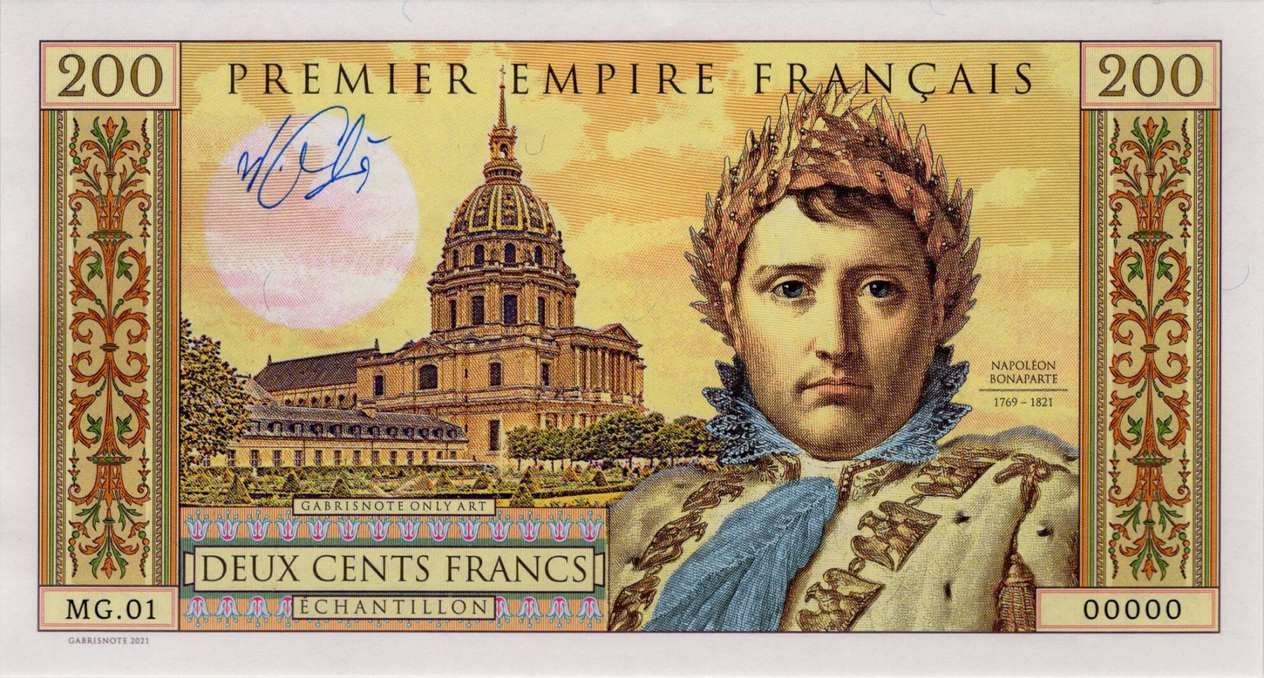 200 francs Napoleon - přední strana