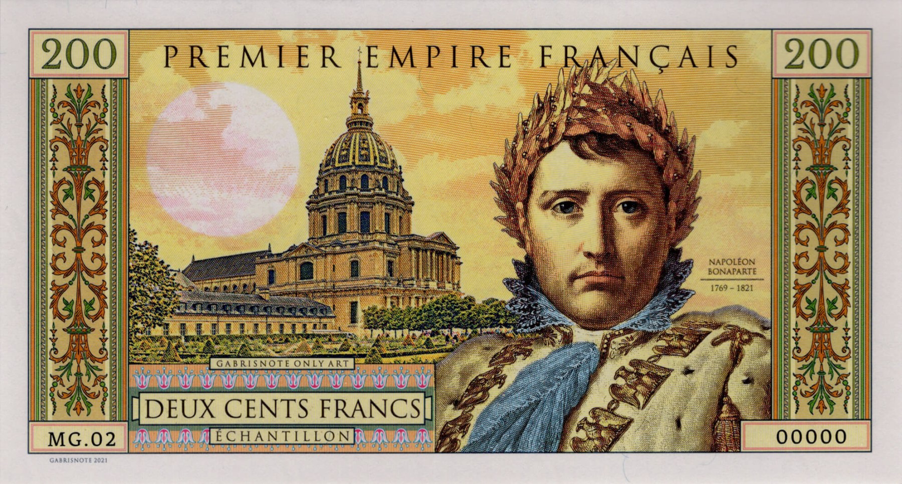 200 francs Napoleon - přední strana