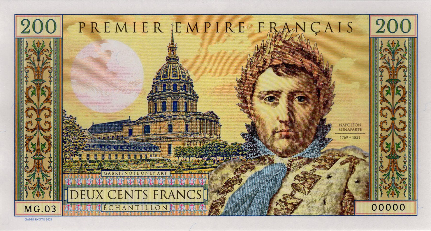 200 francs Napoleon - přední strana