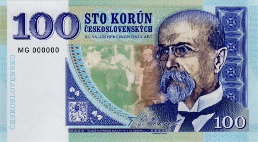 100 korún T. G. Masaryk