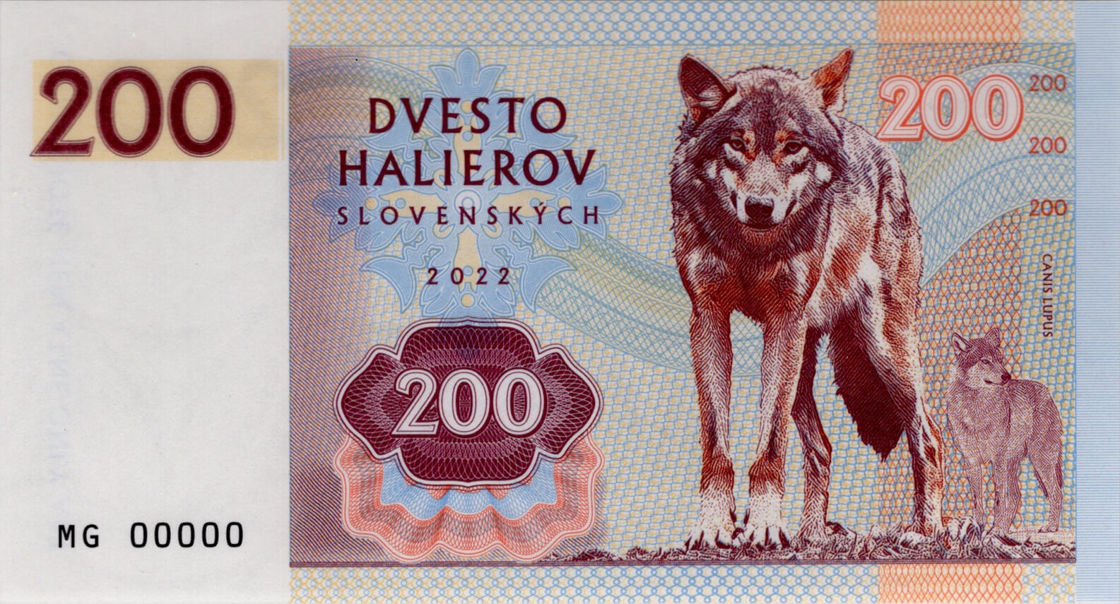 200 Halierov - přední strana