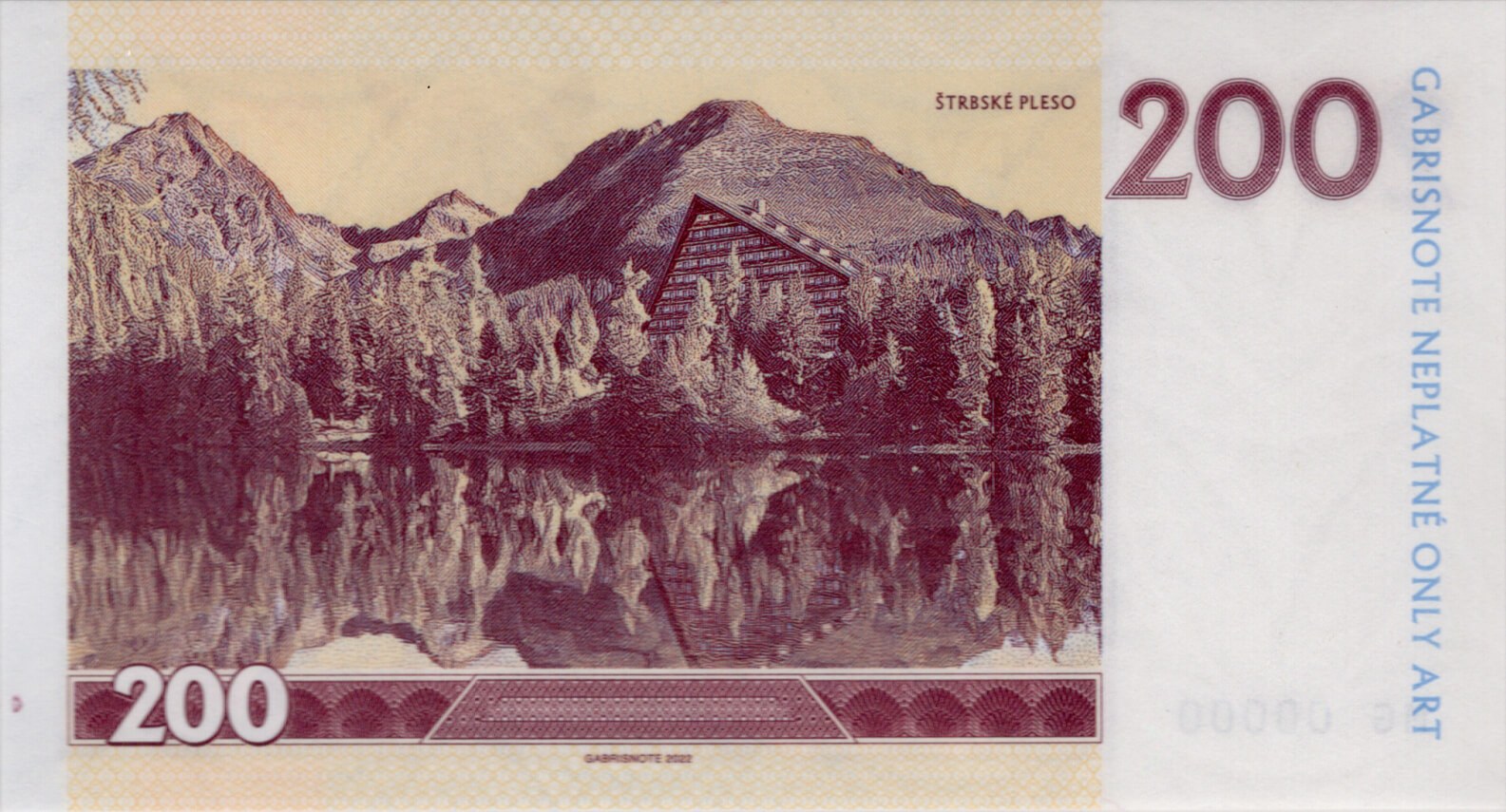 200 Halierov - zadní strana