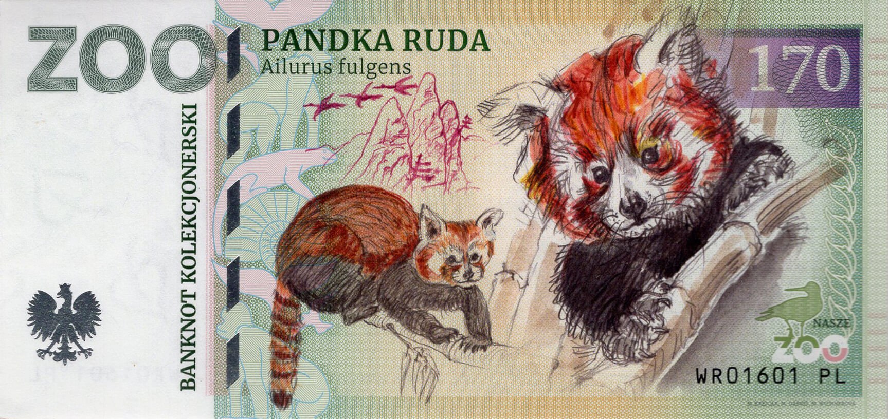 170 Panda červená - přední strana