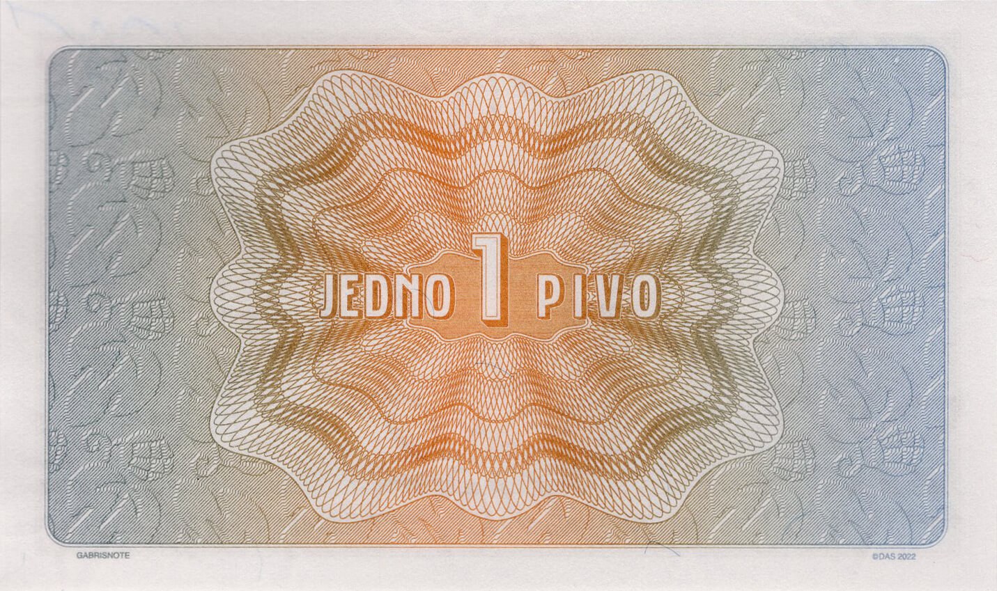 Poukázka na 1 pivo 10° - zadní strana