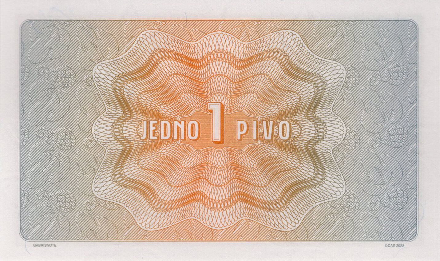 Poukázka na 1 pivo 10° - zadní strana