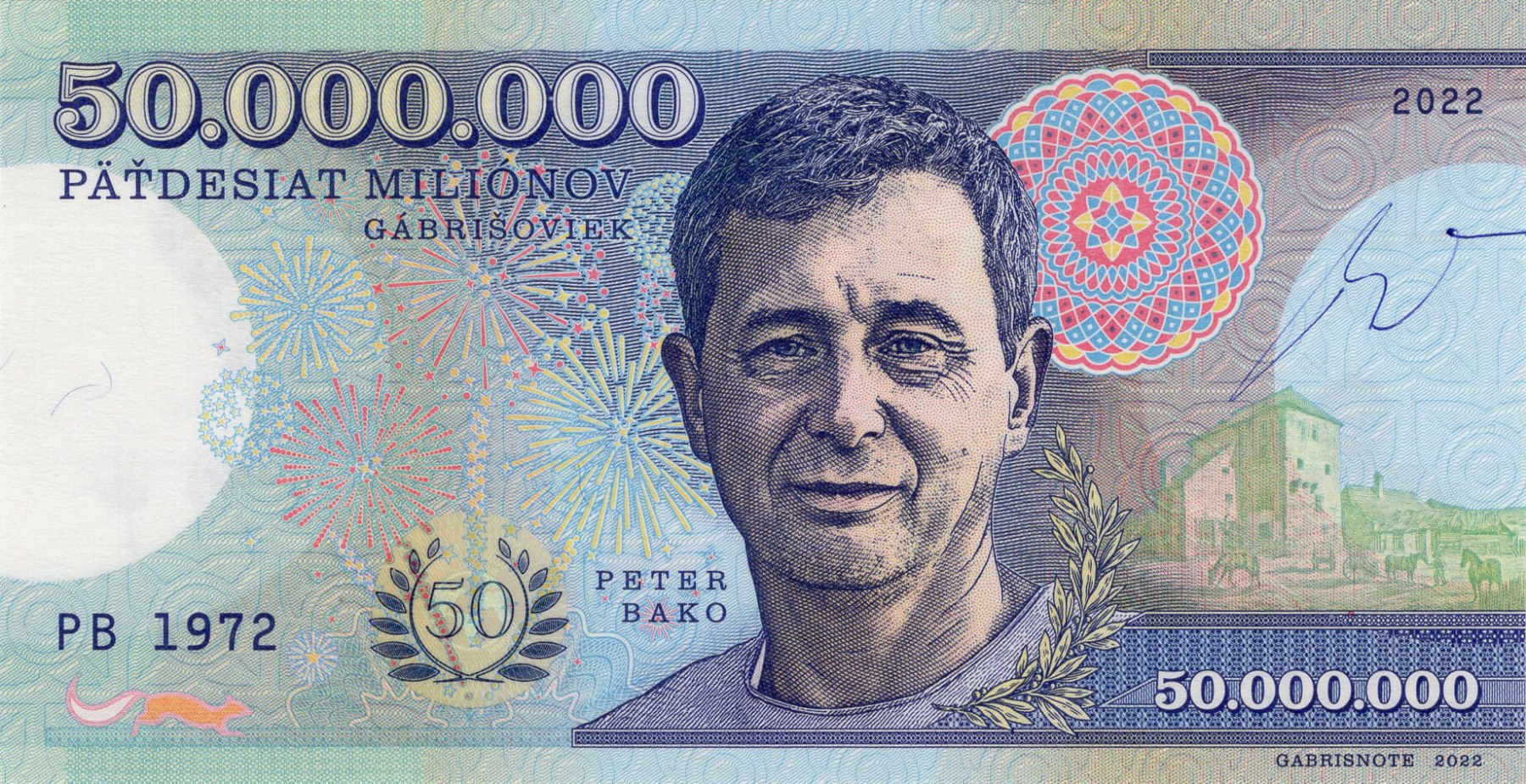 50 000 000 miliónov Peter Bako 1972 - přední strana