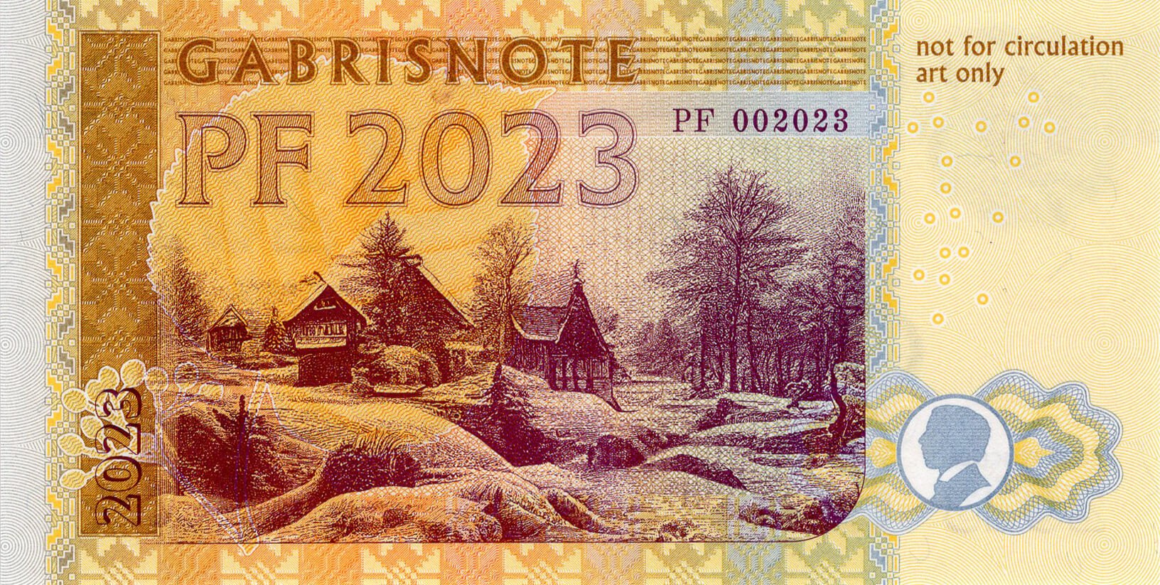 PF novoročenka 2023 - zadní strana