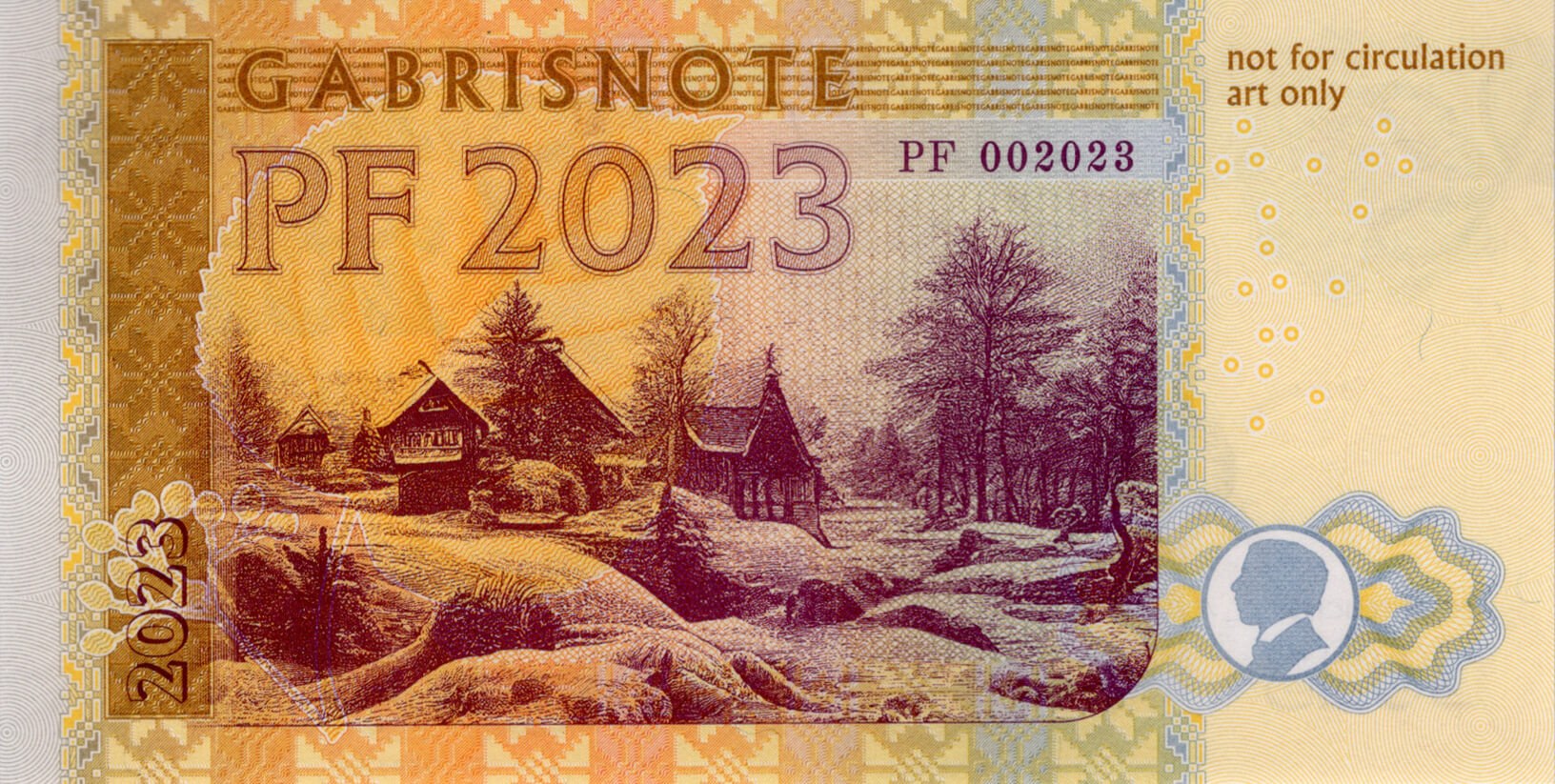 PF novoročenka 2023 - zadní strana