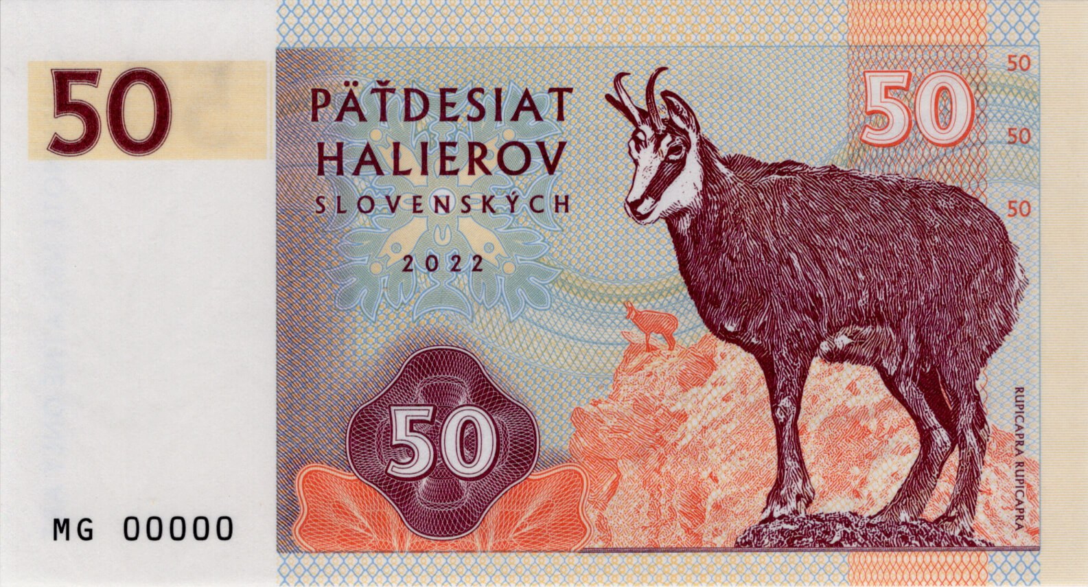50 Halierov - přední strana