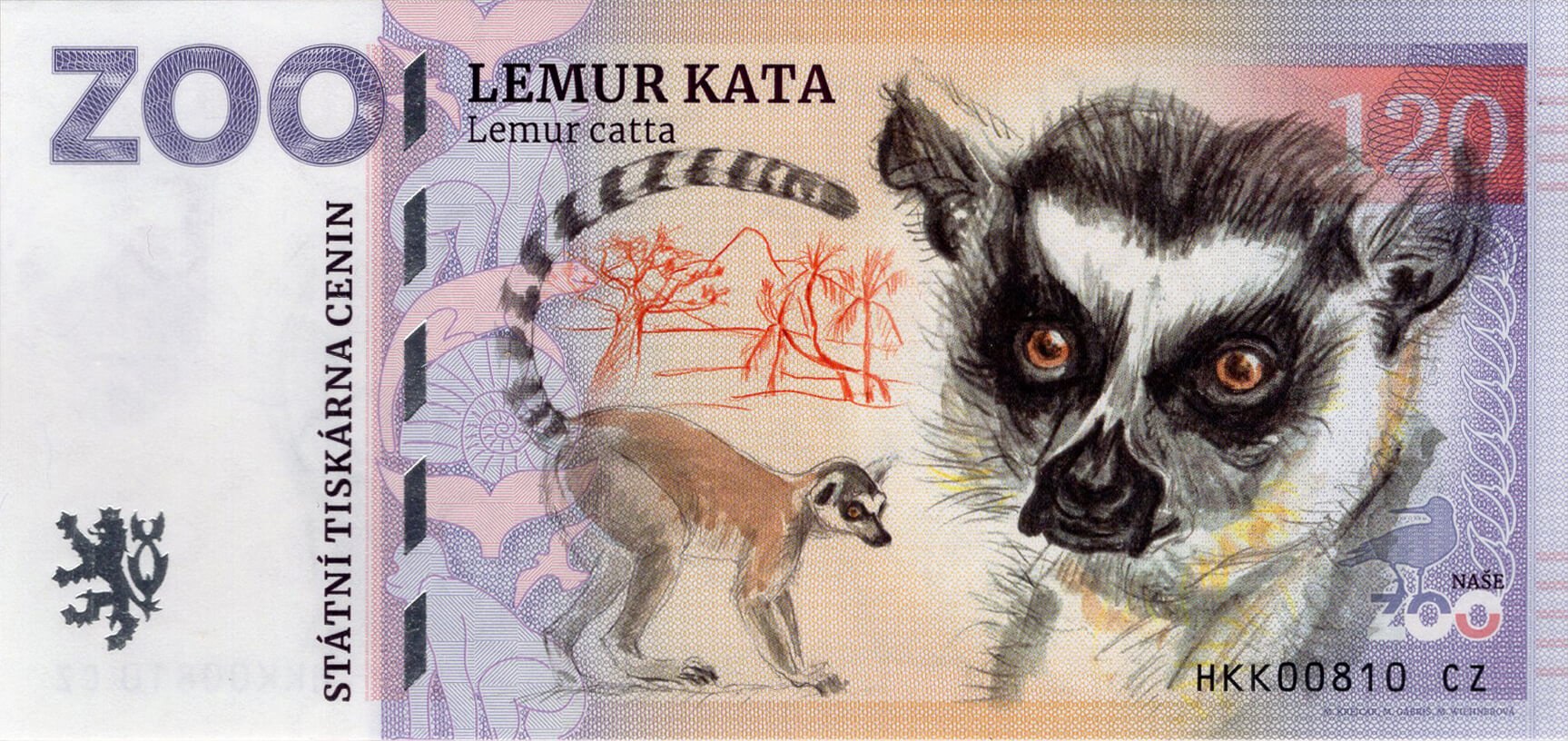 120 Lemur kata - přední strana
