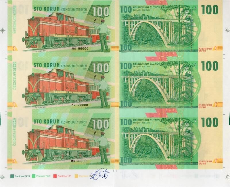 Arch 100 korun Lokomotiva T426.0
