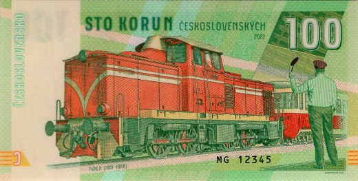 100 korun Lokomotiva T426.0