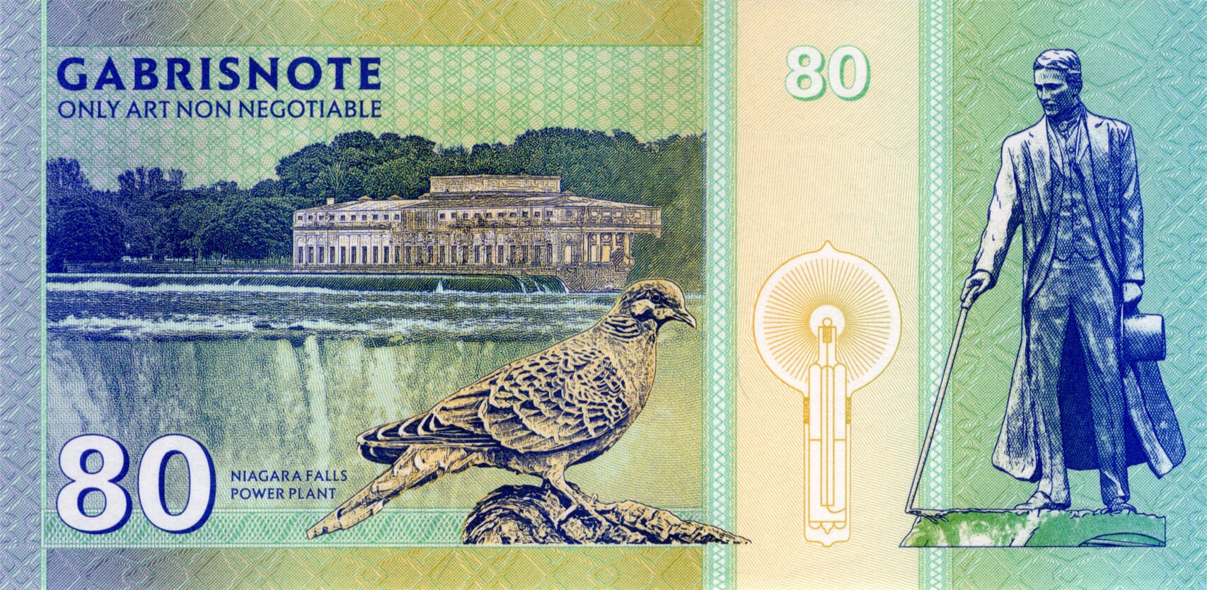 80 Nikola Tesla - zadní strana