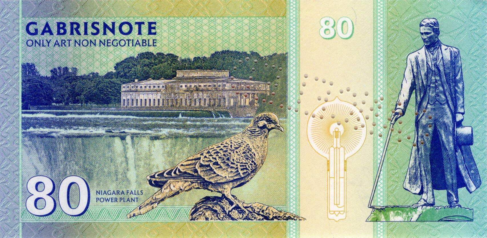 80 Nikola Tesla - zadní strana