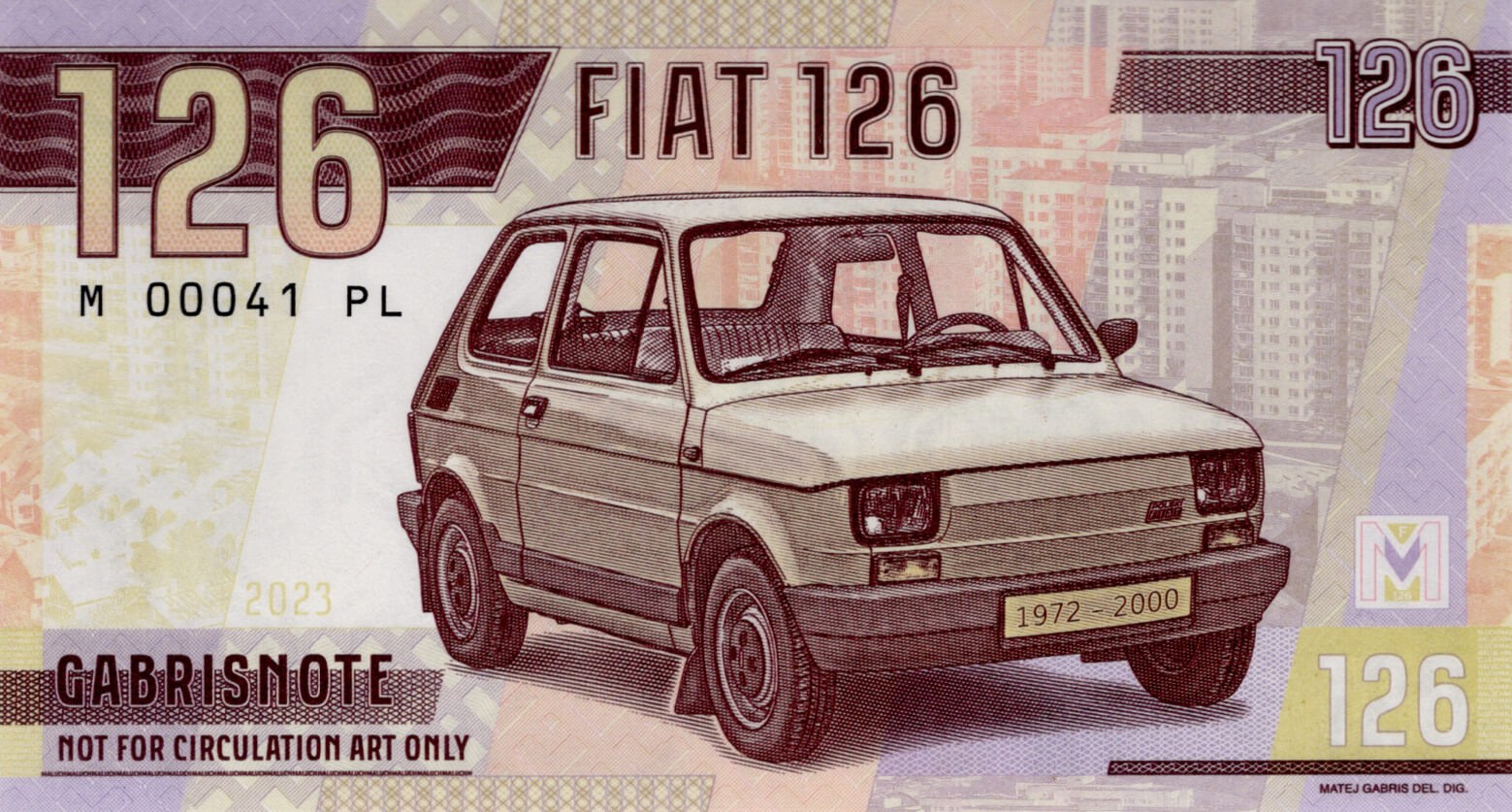 126 Fiat - přední strana