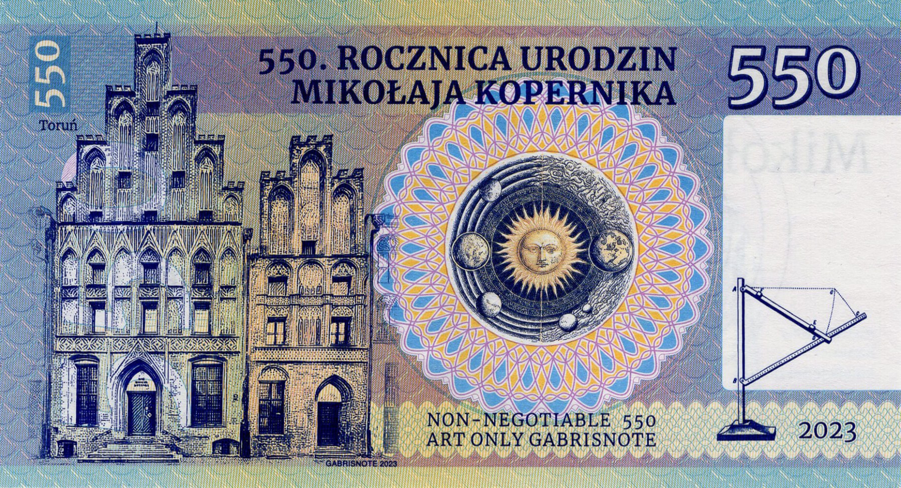 550 Mikolaj Kopernik - zadní strana
