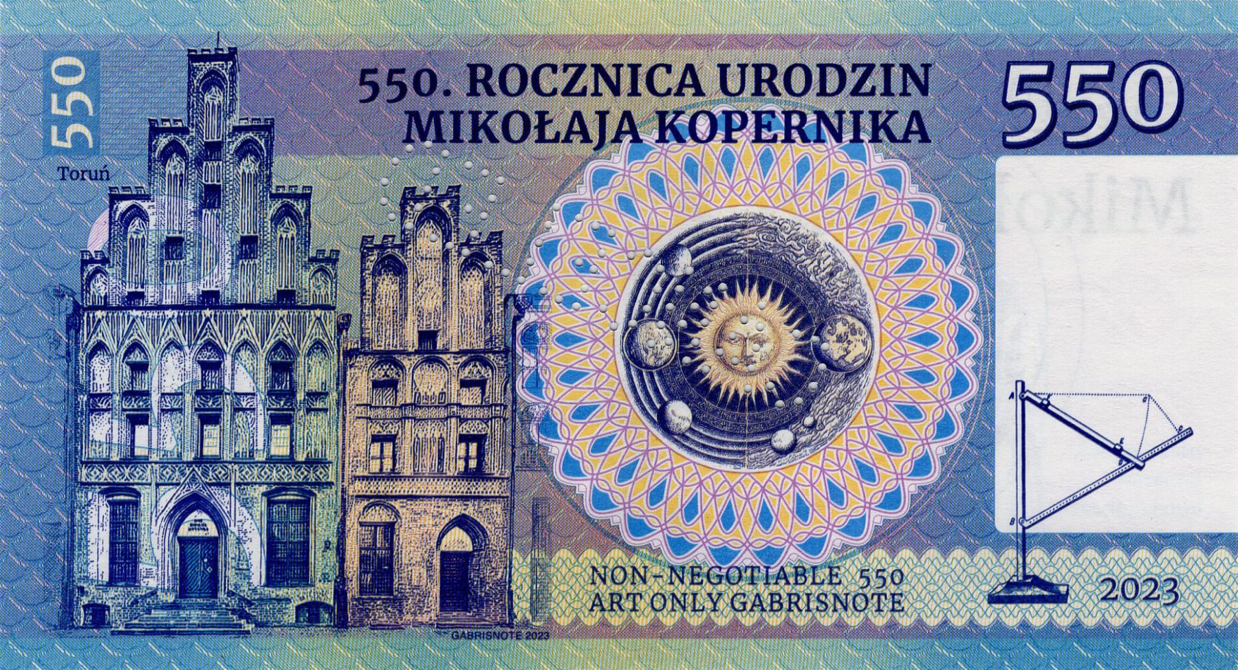 550 Mikolaj Kopernik - zadní strana