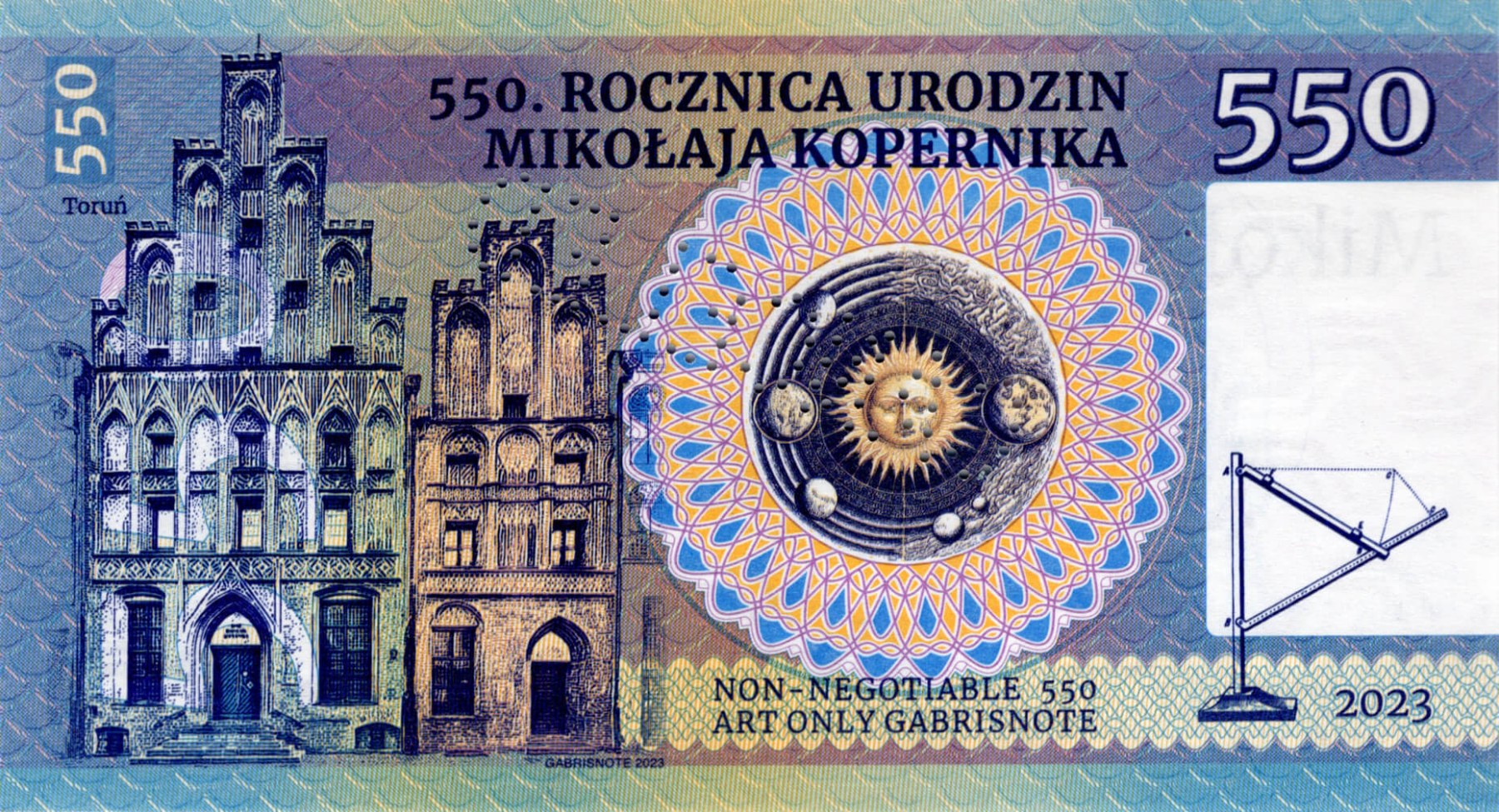 550 Mikolaj Kopernik - zadní strana