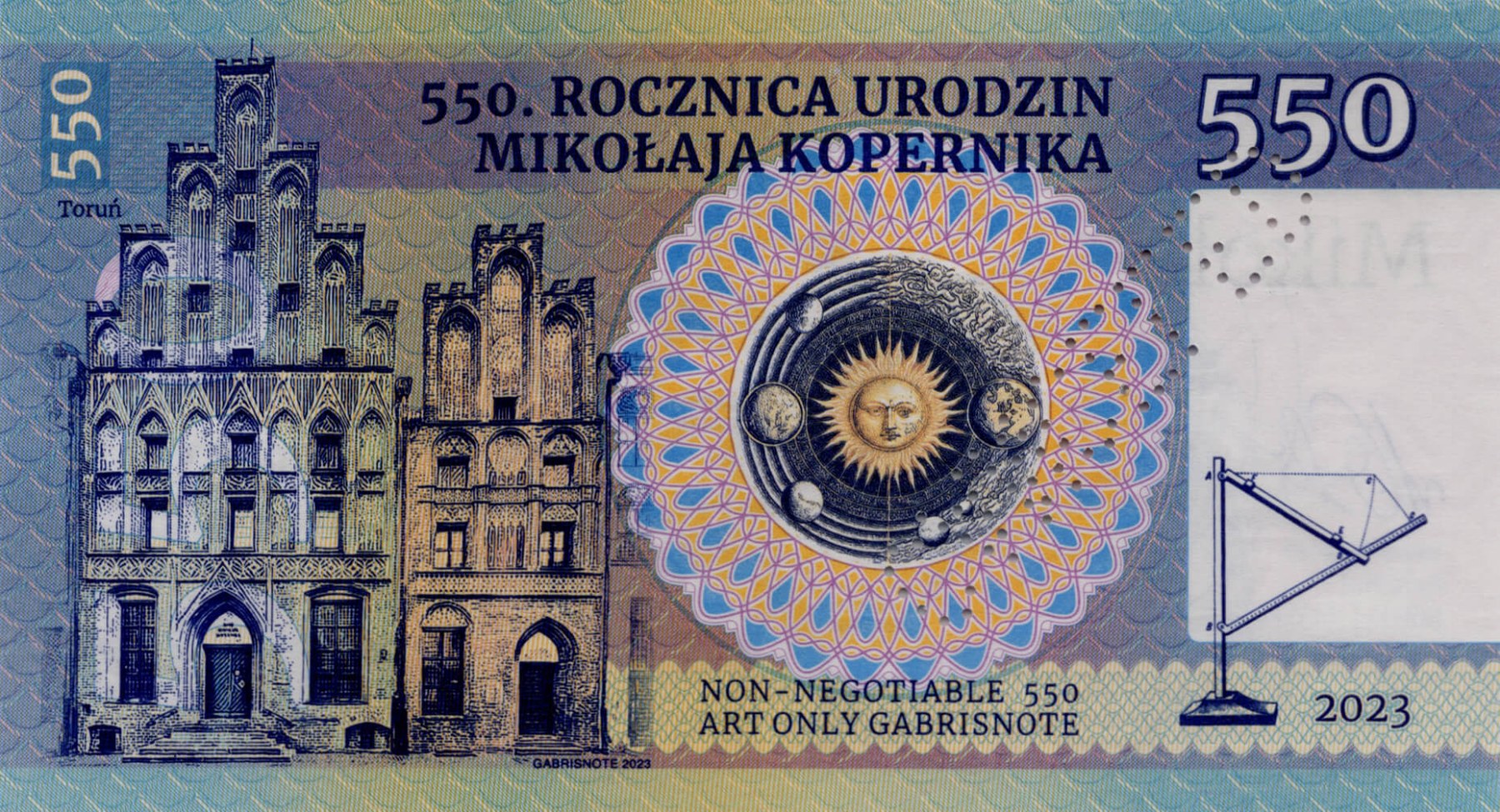 550 Mikolaj Kopernik - zadní strana