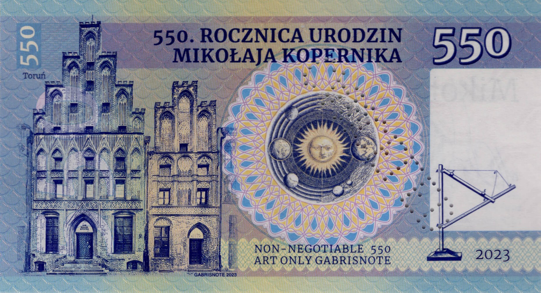 550 Mikolaj Kopernik - zadní strana