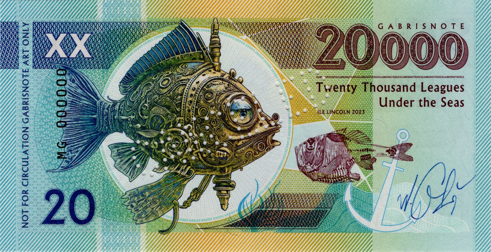 20 000 mil pod mořem varianta B - přední strana