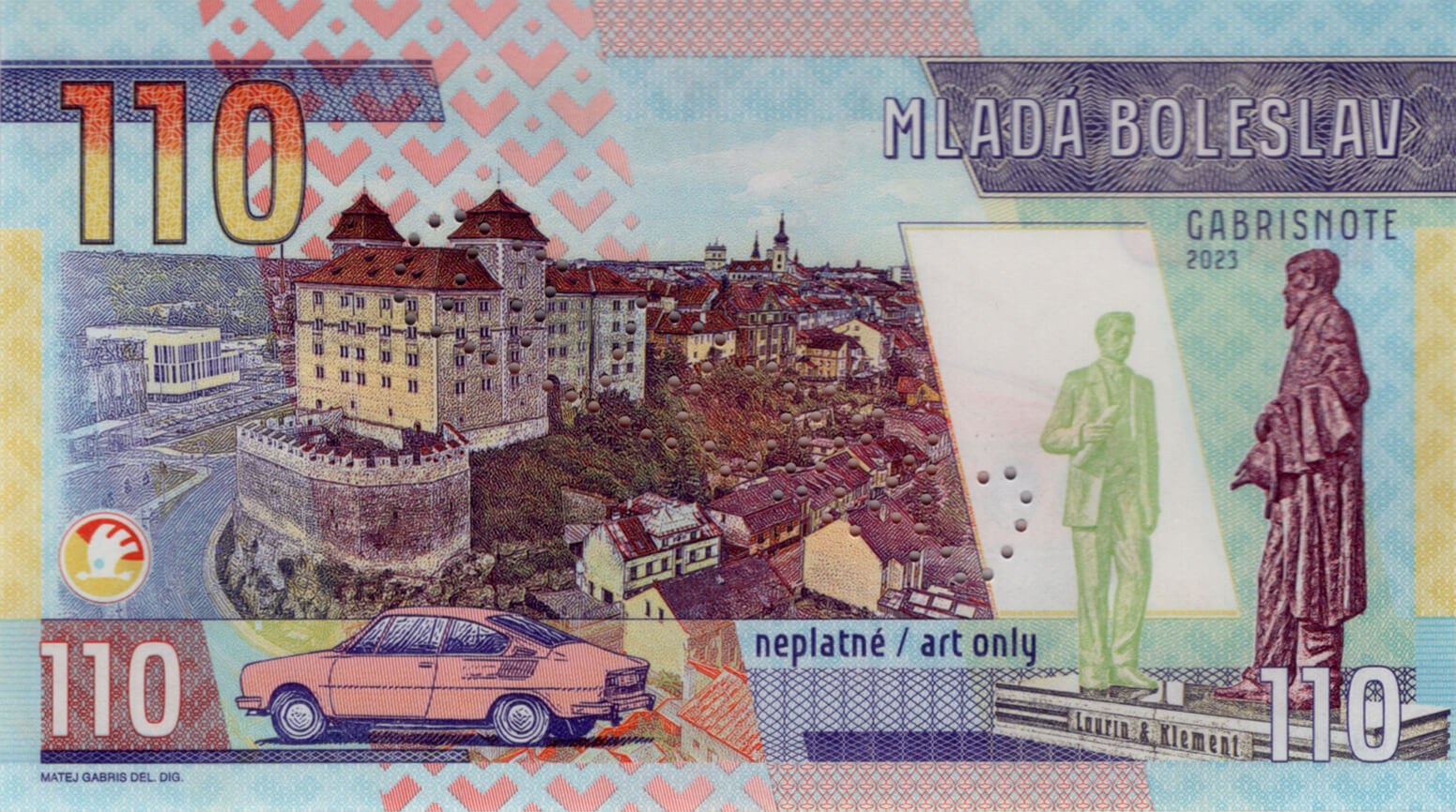 Škoda 110 R - zadní strana