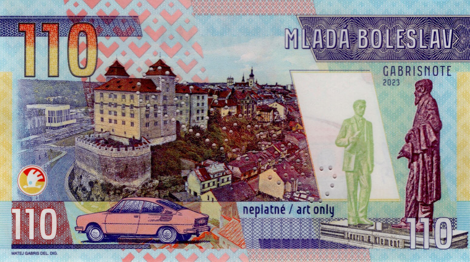 Škoda 110 R - zadní strana