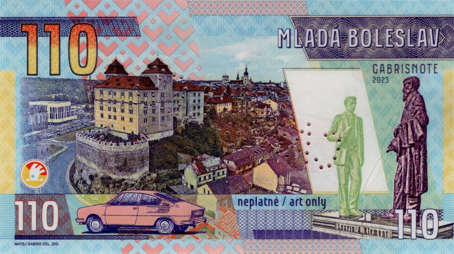 Škoda 110 R - zadní strana
