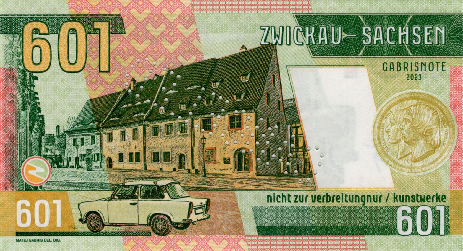 601 Trabant - zadní strana