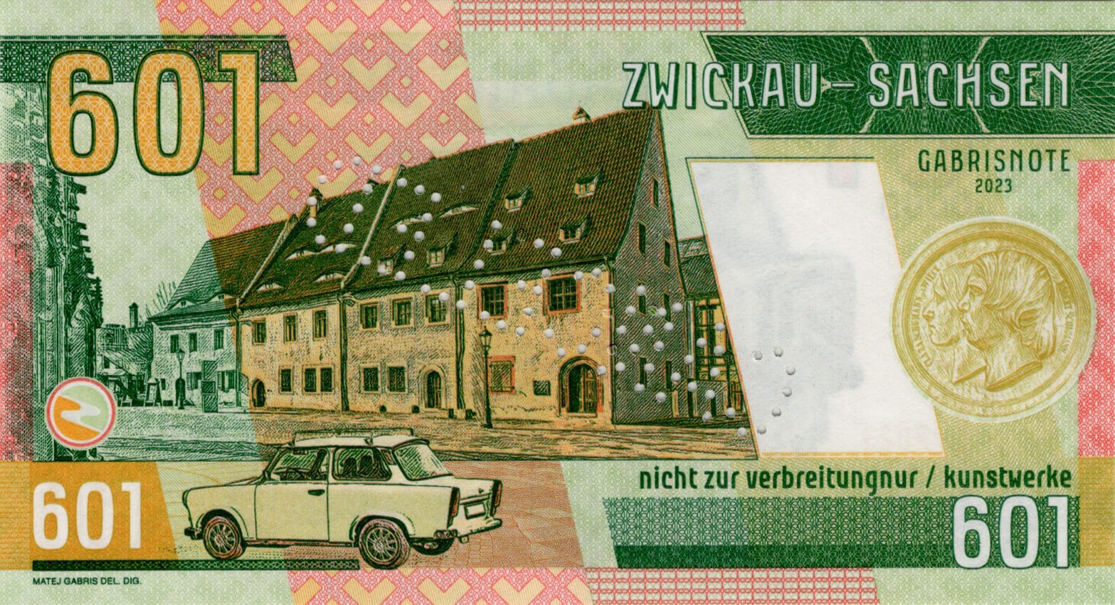 601 Trabant - zadní strana