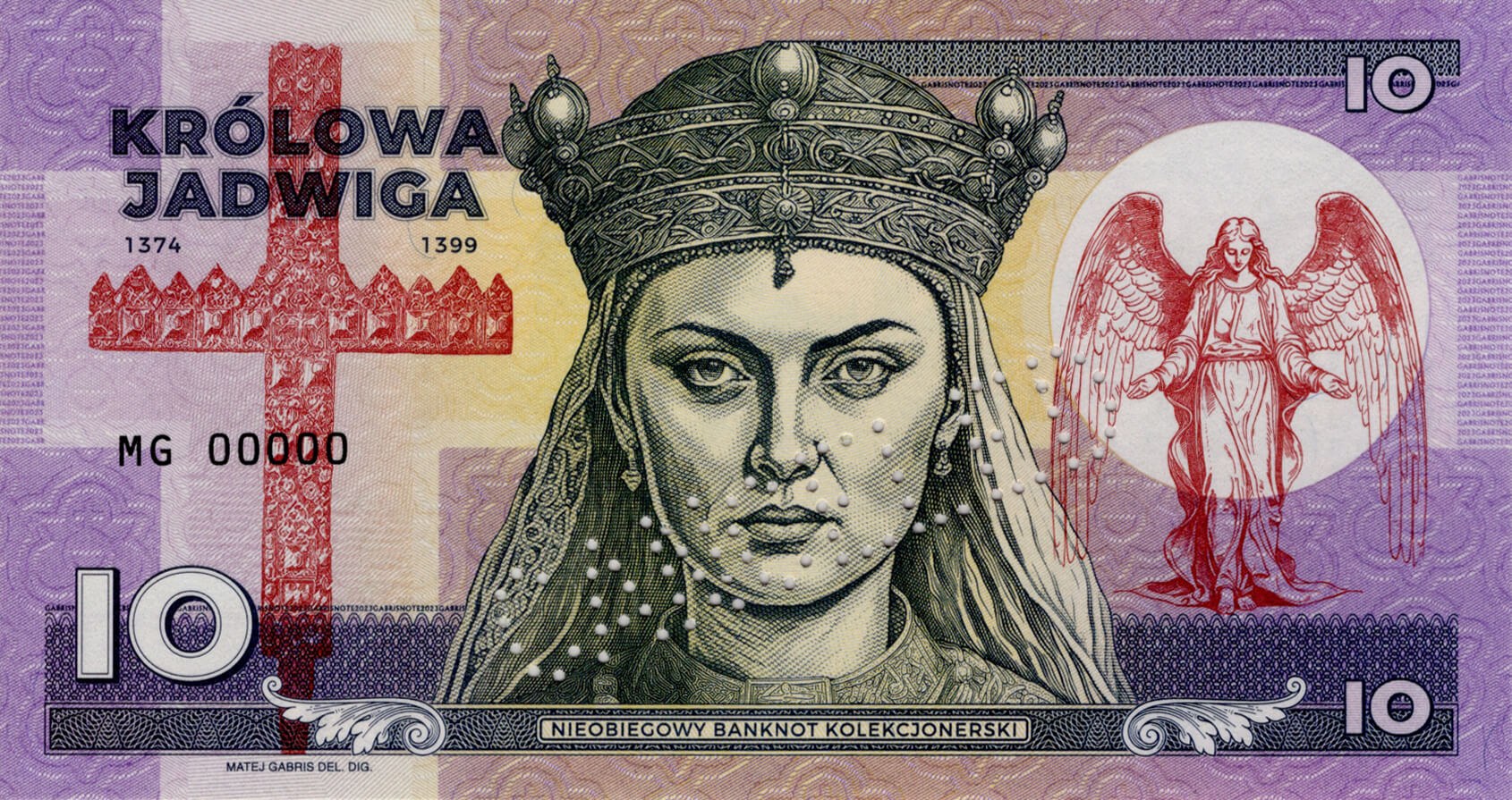 10 Jadwiga - přední strana