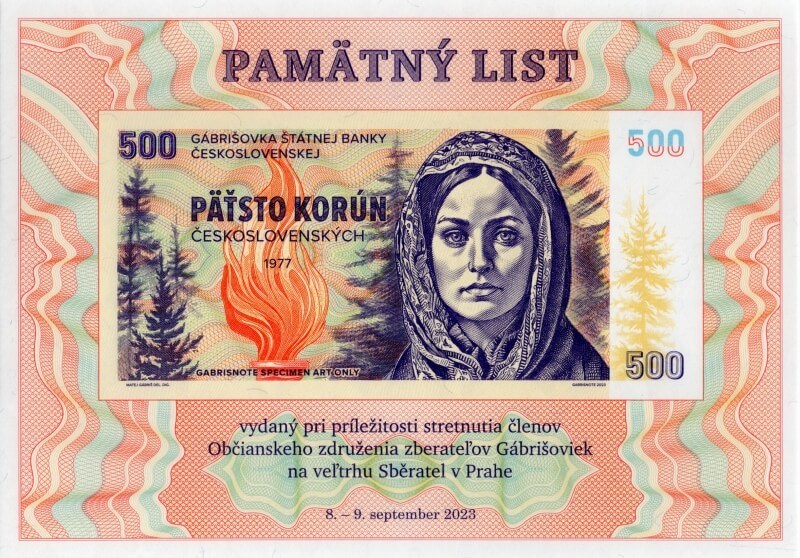 Památný list Praha 2023