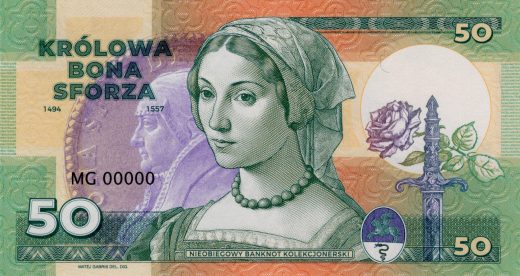 50 Bona Sforza - zelená verze
