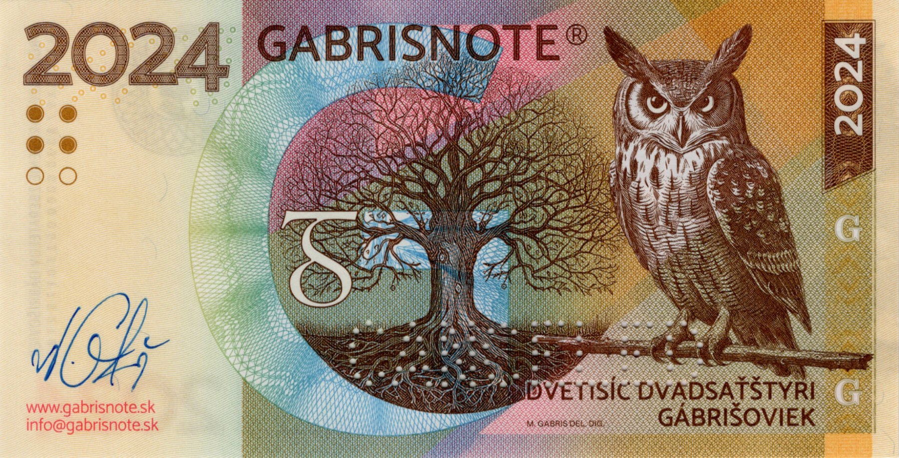 2024 Gábrišoviek - přední strana