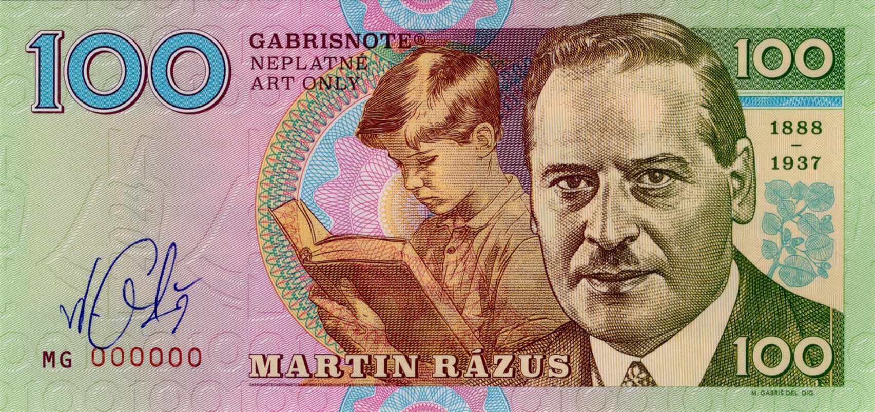 100 Martin Rázus - přední strana