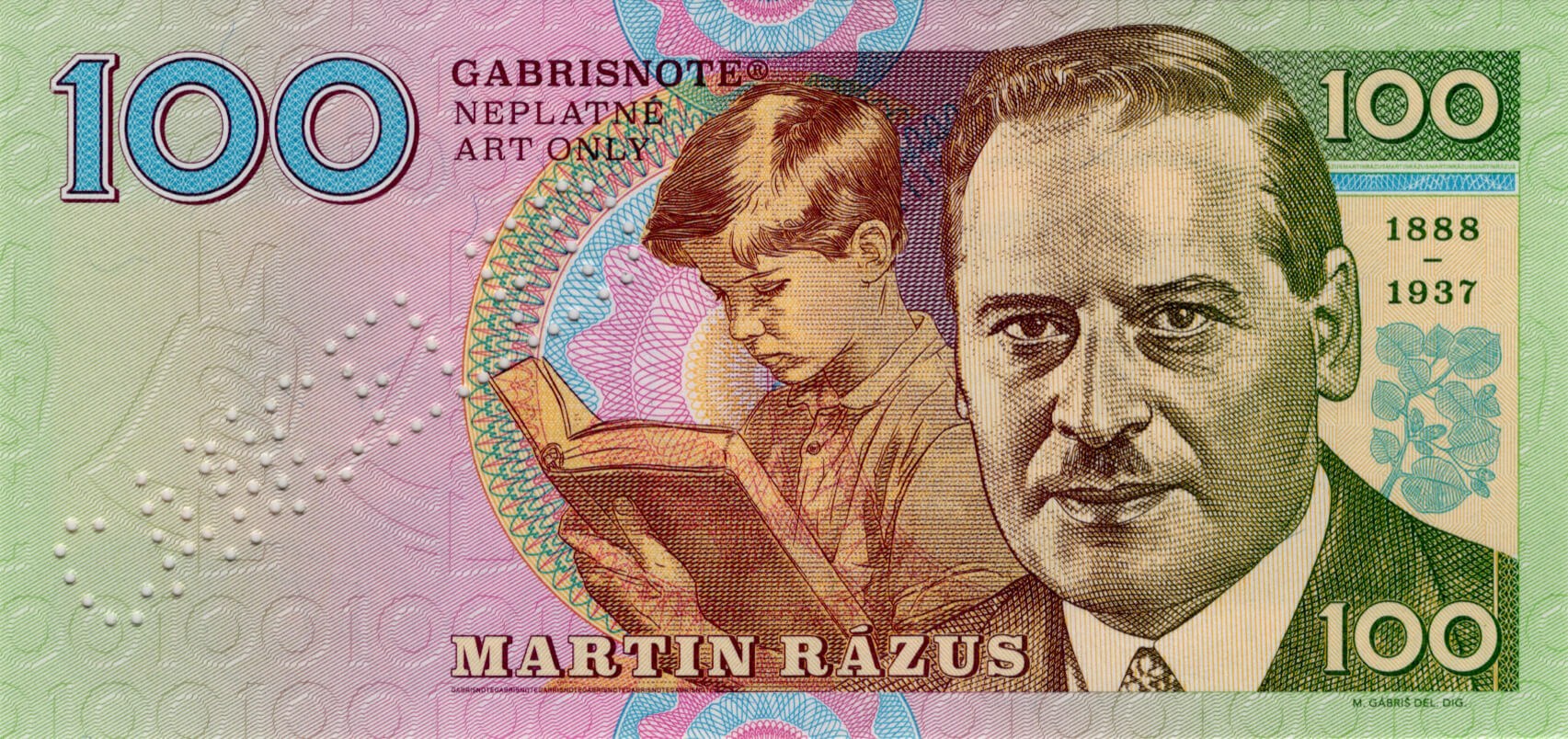 100 Martin Rázus - přední strana