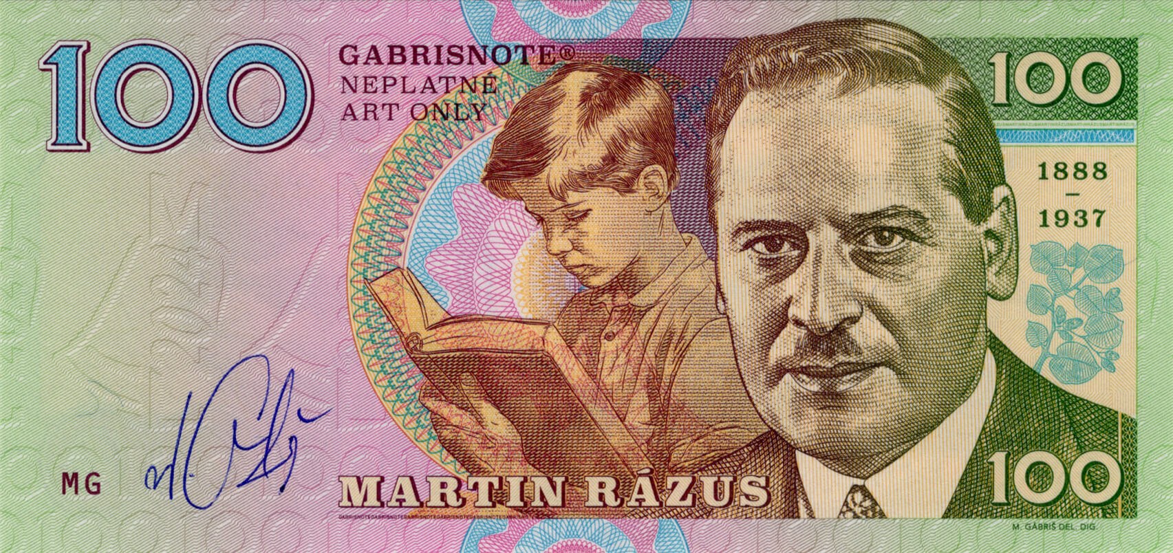 100 Martin Rázus - přední strana