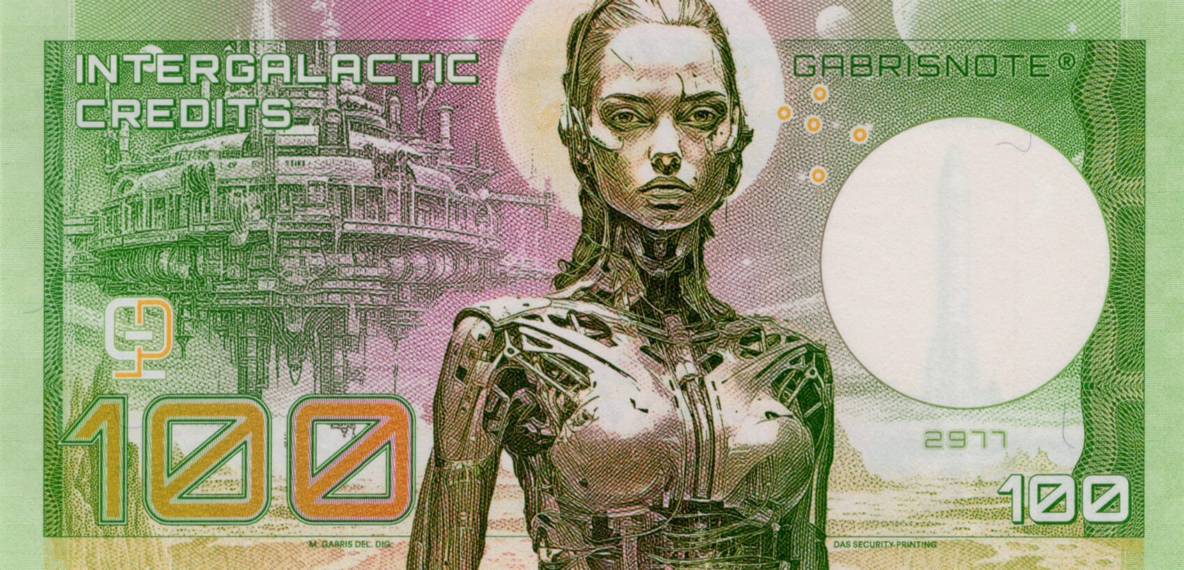 100 Galaxi Credits - zadní strana