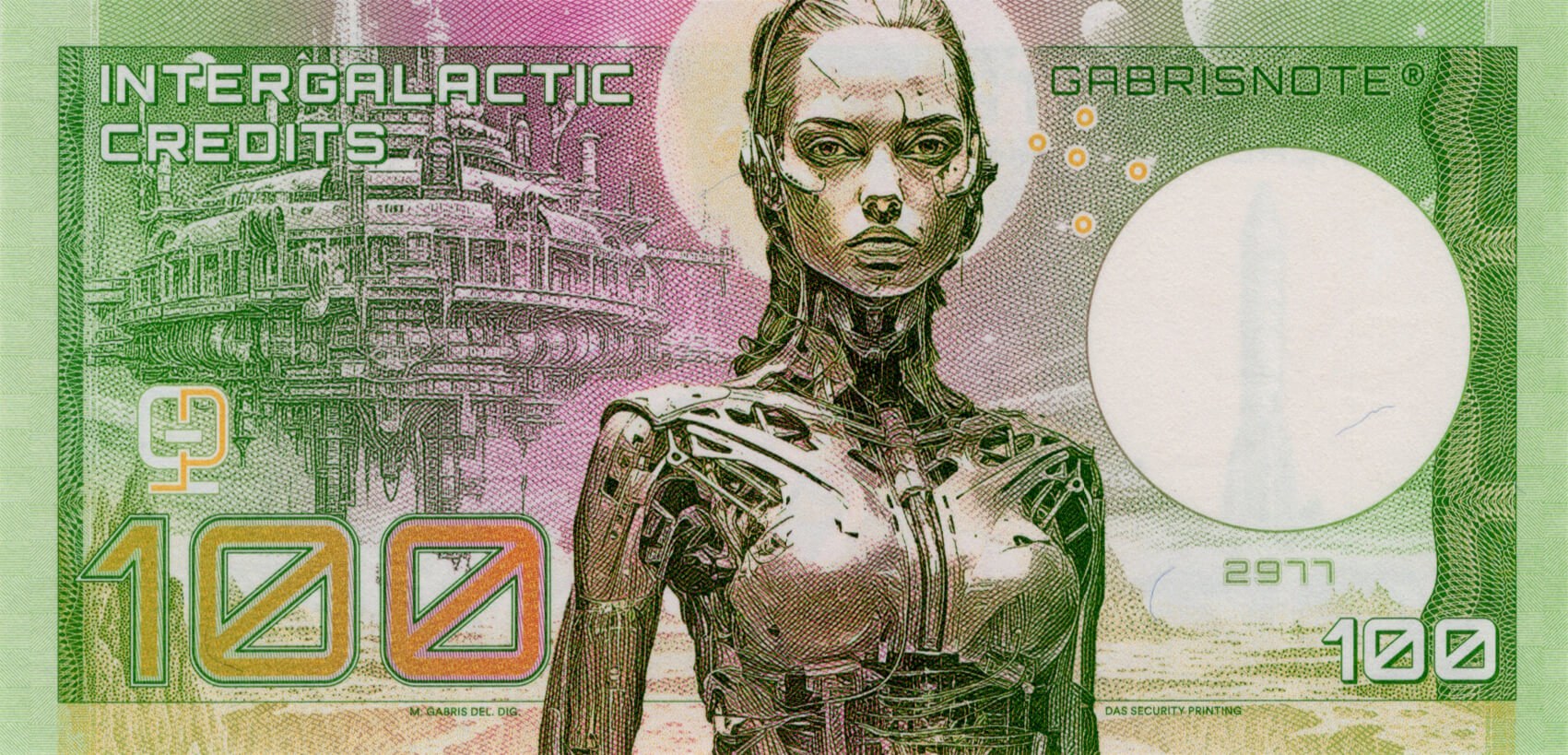 100 Galaxi Credits - zadní strana