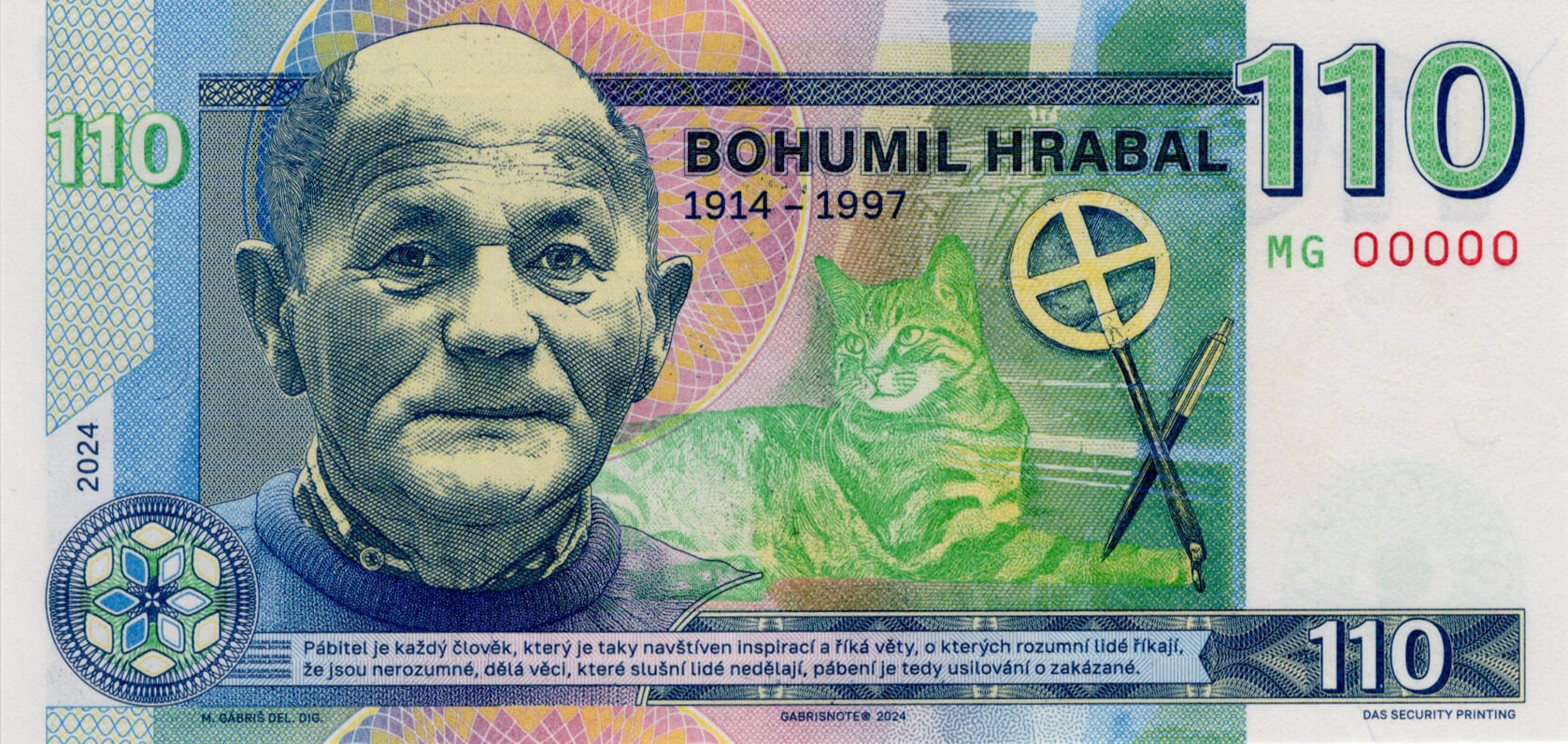 110 Bohumil Hrabal - přední strana