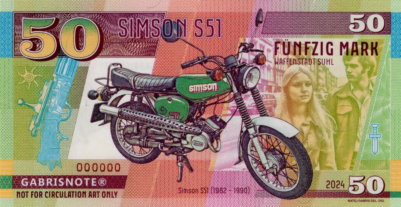 50 Mark Simson S51 - přední strana