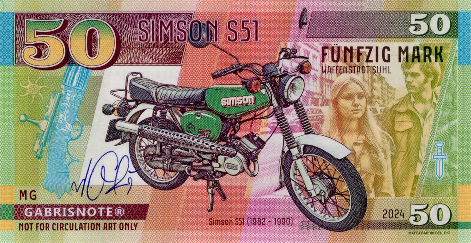 50 Mark Simson S51 - přední strana