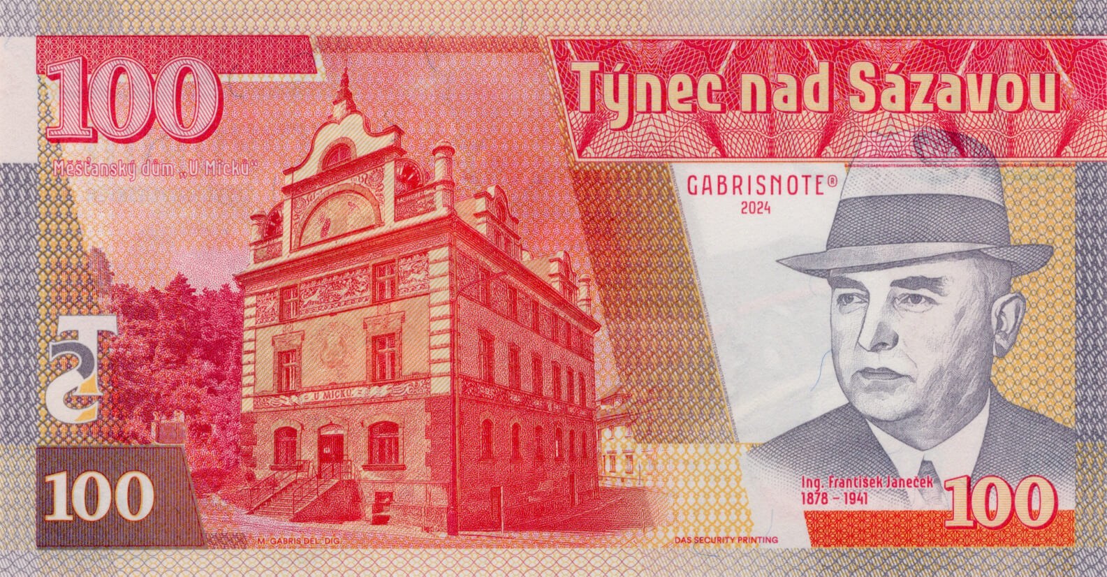100 Korun Jawa 350 - zadní strana