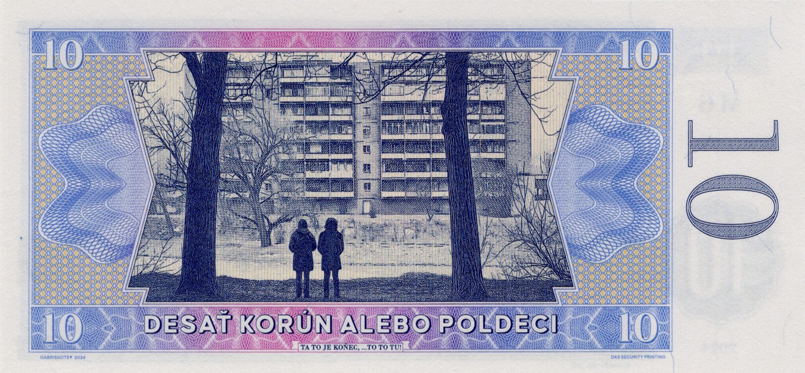 10 Korún Slovenských - zadní strana