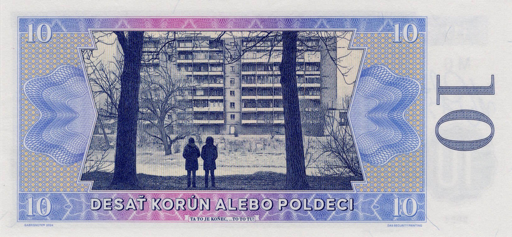 10 Korún Slovenských - zadní strana