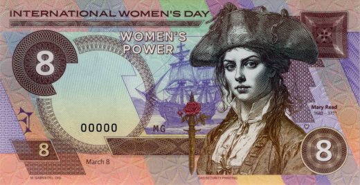 8 Doubloons pirátka Mary Read